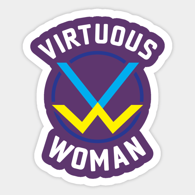 Virtuous Woman Sticker by JackLord Designs 